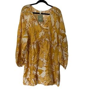 H&M tunic style top light yellow
